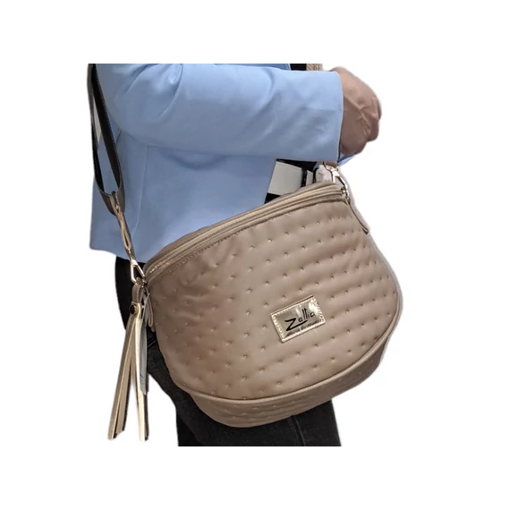 Zellia barna oldaltáska